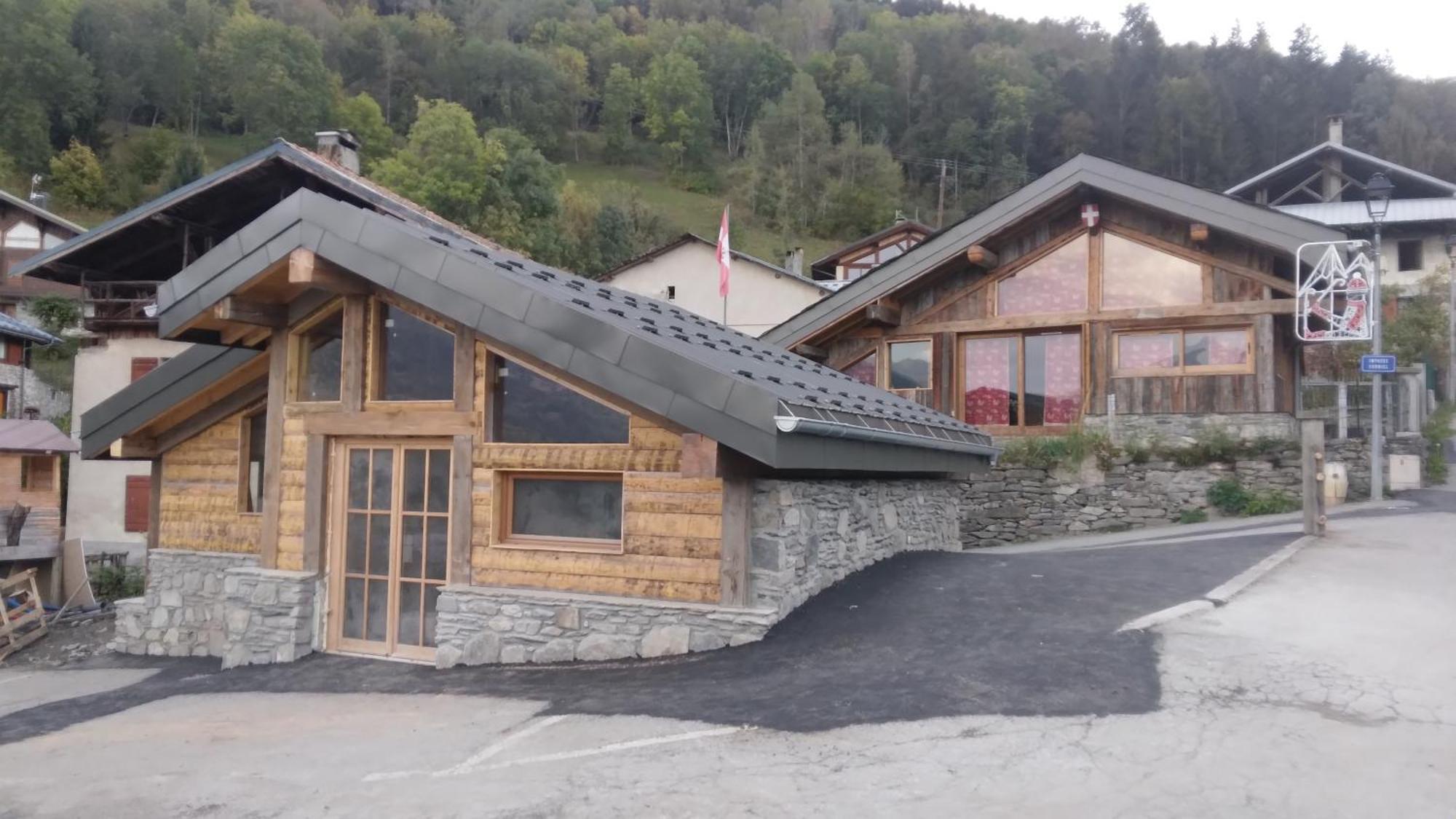 Chalet Balneo Billard La Plagne Savoie Vue Top Exteriér fotografie