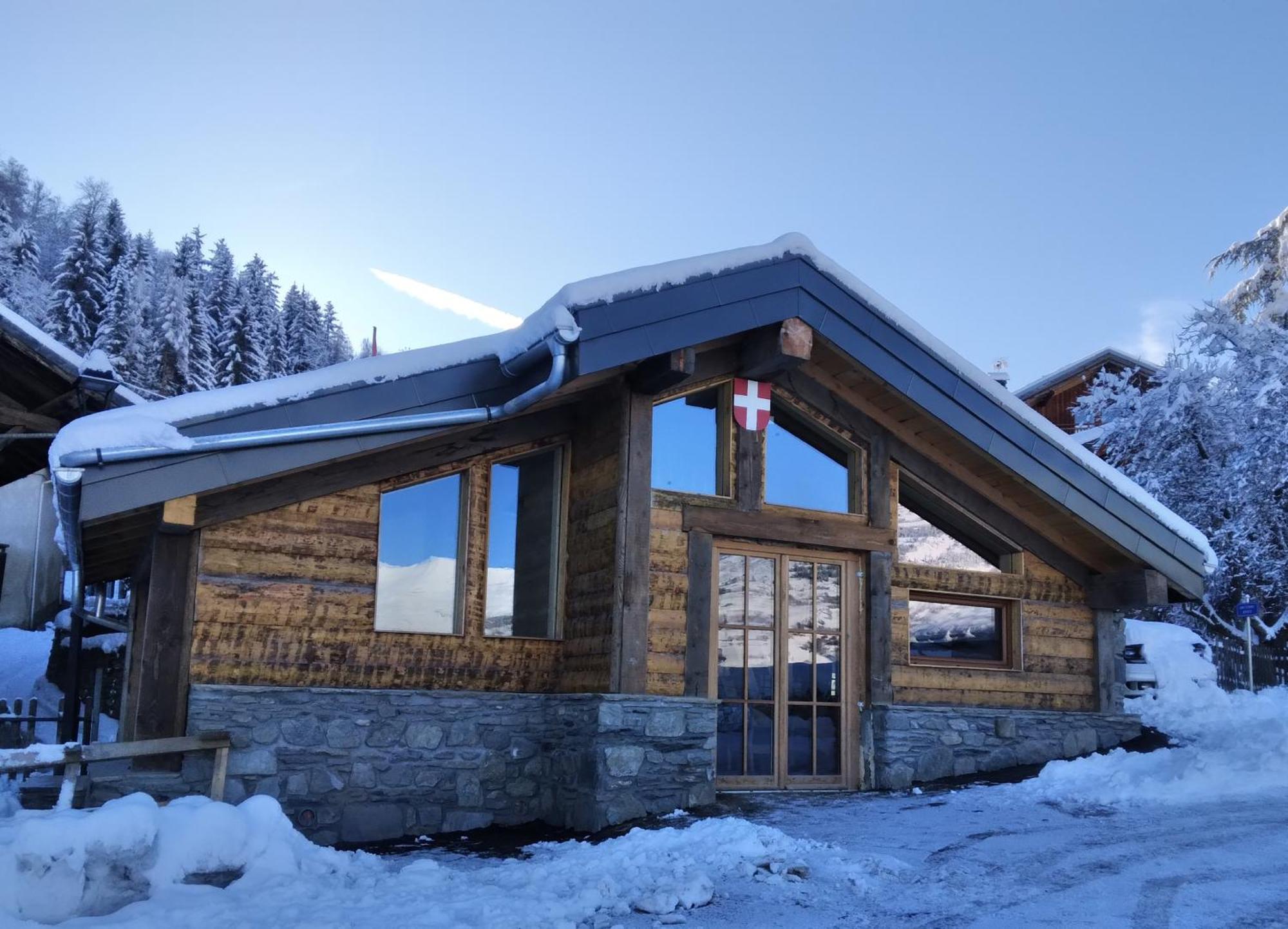 Chalet Balneo Billard La Plagne Savoie Vue Top Exteriér fotografie