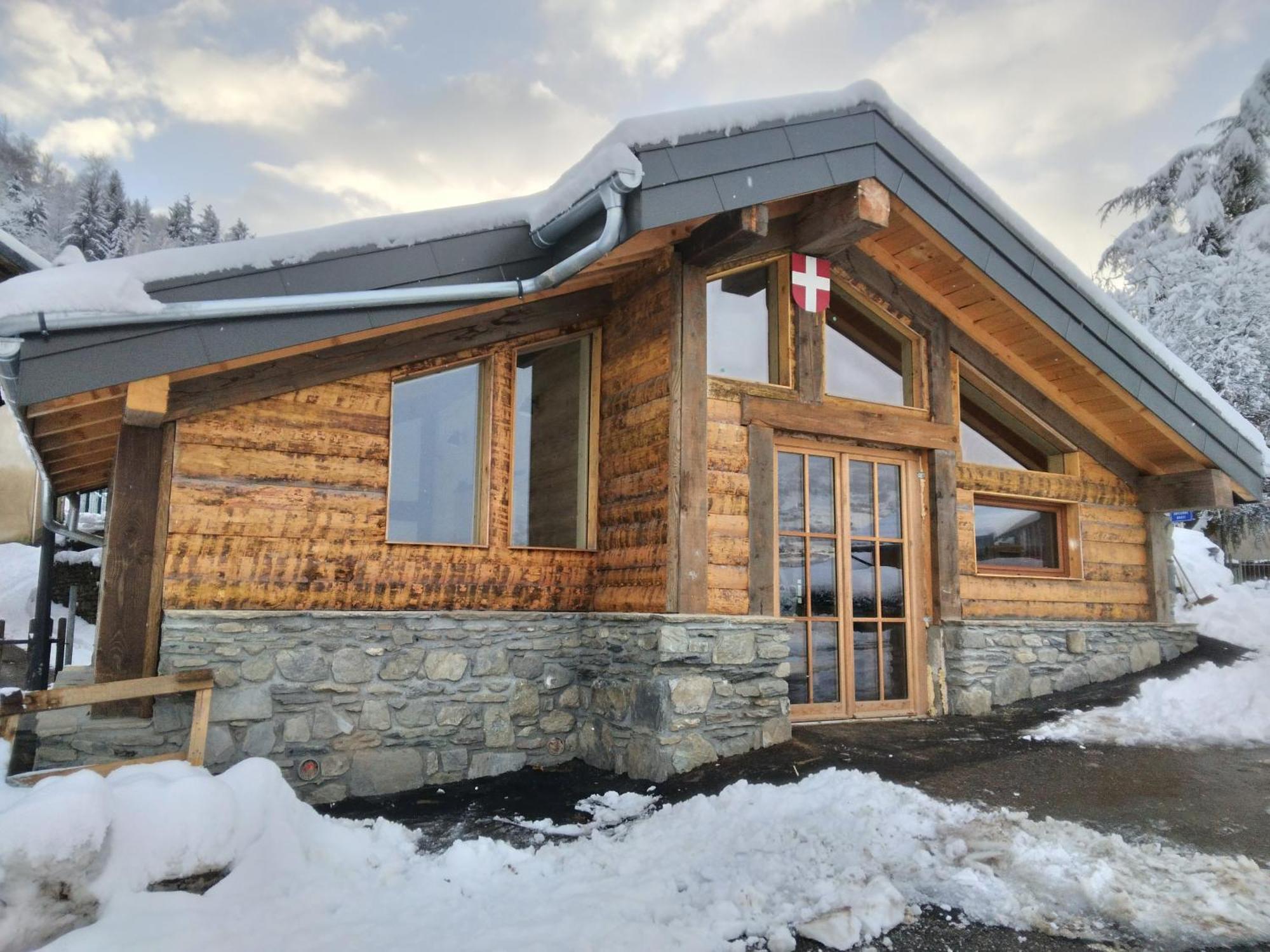 Chalet Balneo Billard La Plagne Savoie Vue Top Exteriér fotografie