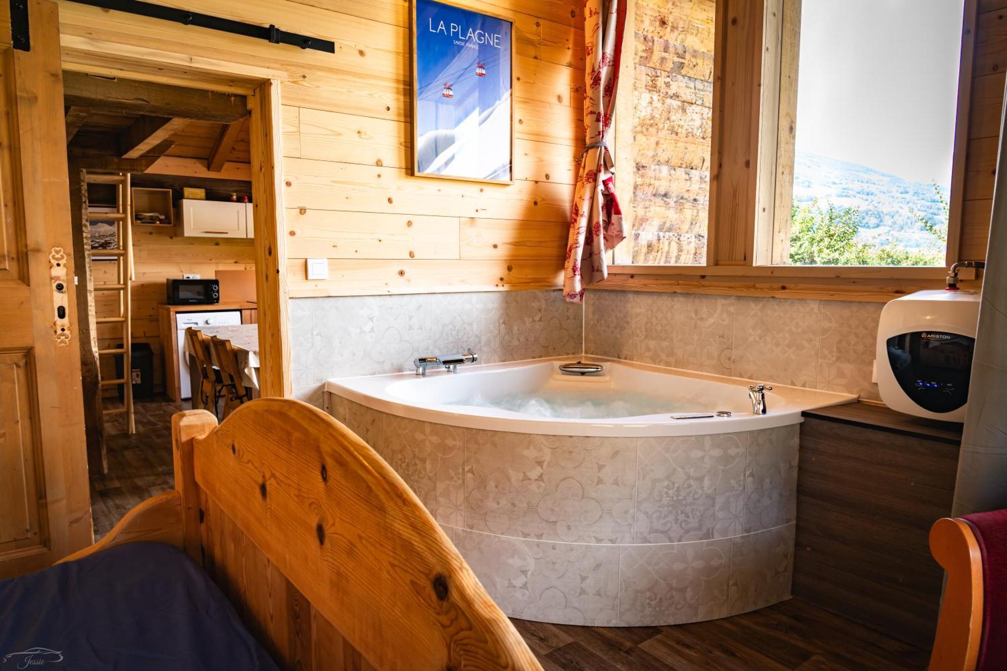 Chalet Balneo Billard La Plagne Savoie Vue Top Exteriér fotografie